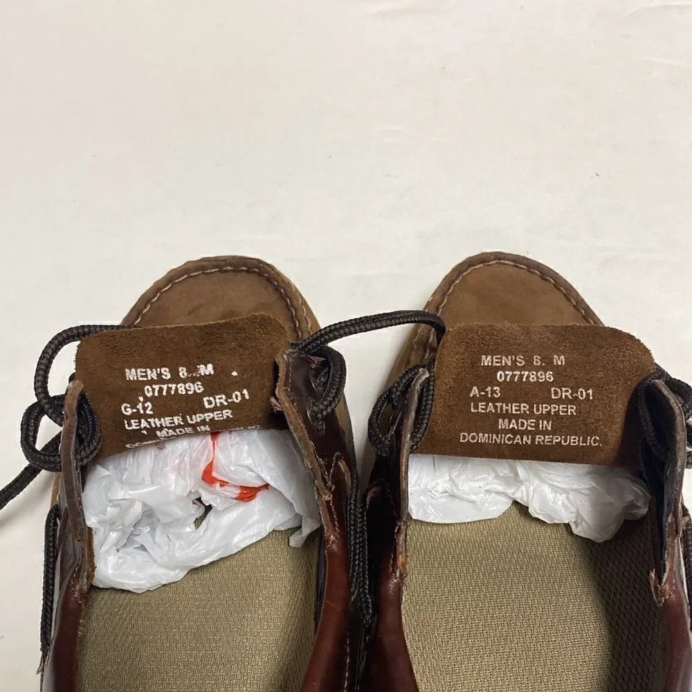 Sperry Brown Leeward Boat Shoe Size 8